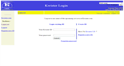 Desktop Screenshot of login.kwister.com